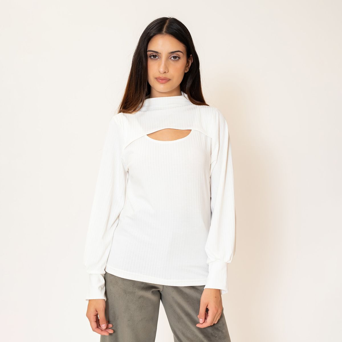 NATALIA SEGUEL - Polera Irene Blanco Natalia Seguel