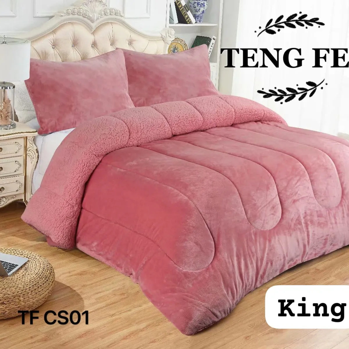 GENERICO - Cobertor  invierno plush  polar con chiporro king