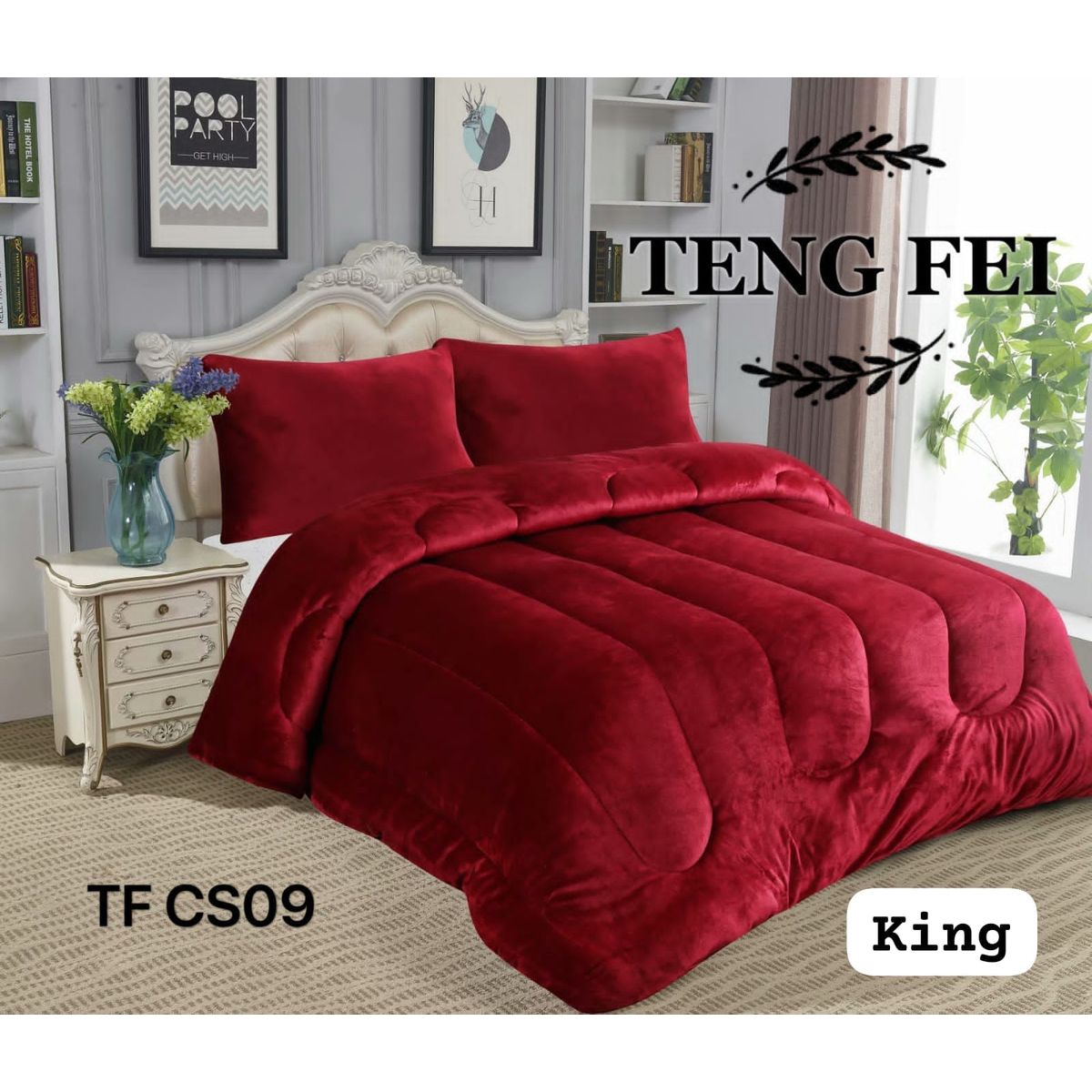 GENERICO - Cobertor  invierno plush  polar con chiporro king