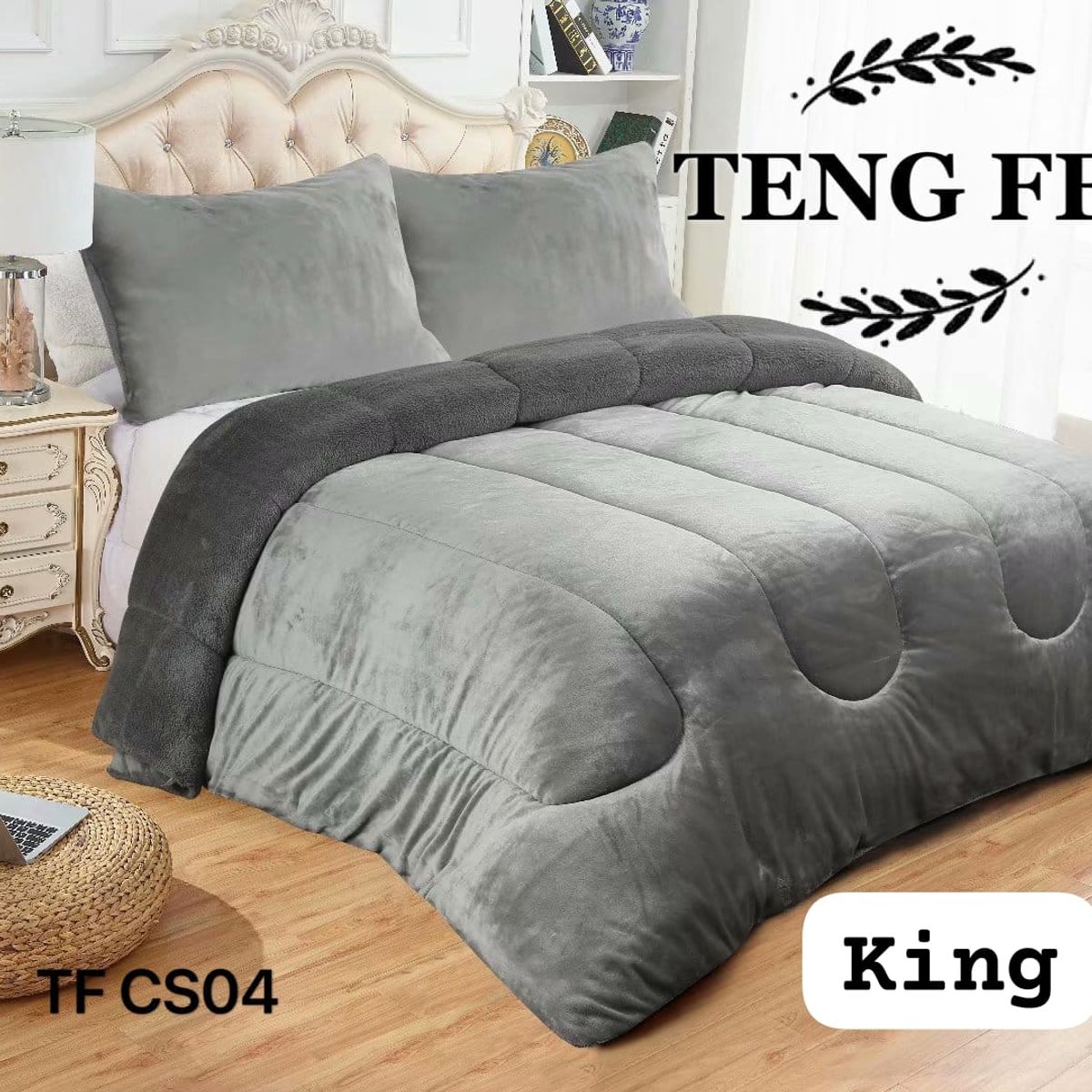 GENERICO - Cobertor  invierno plush  polar con chiporro king