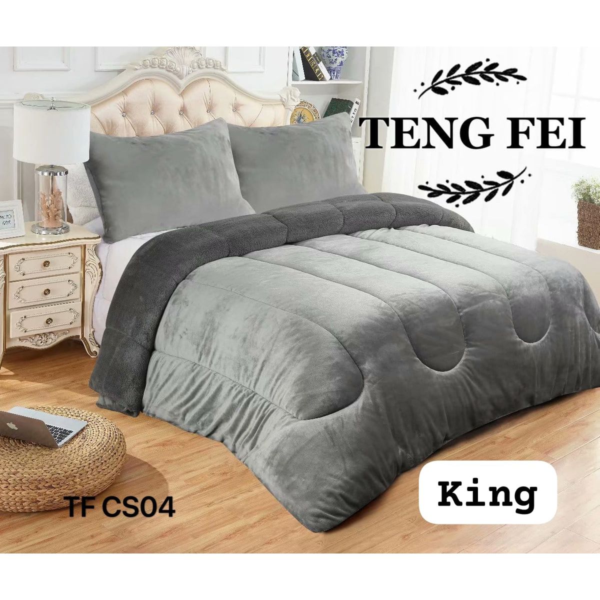 GENERICO - Cobertor  invierno plush  polar con chiporro king