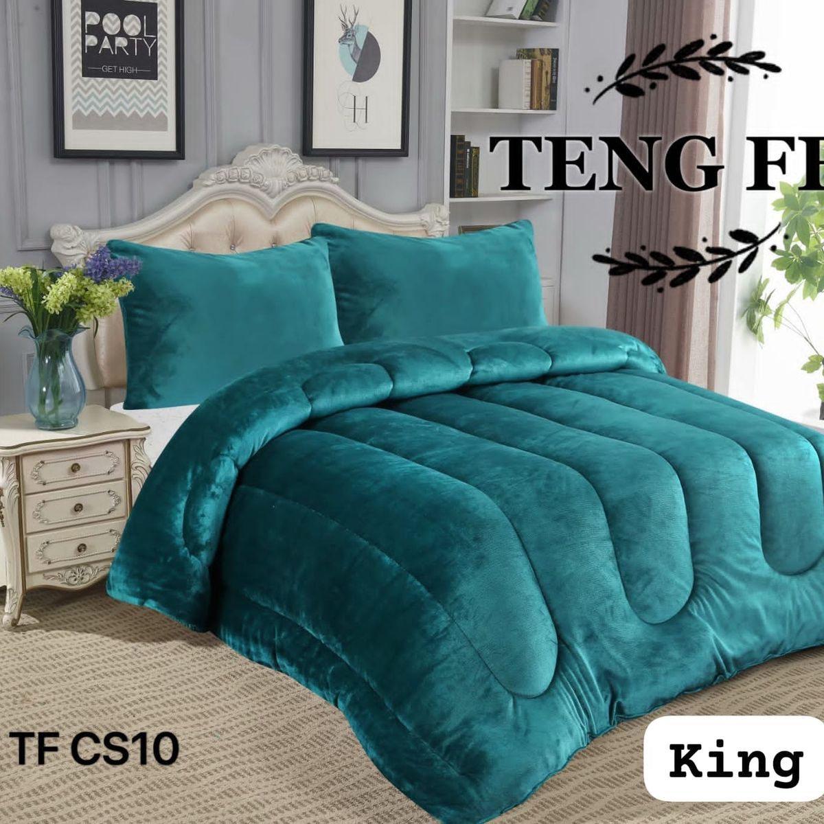 GENERICO - Cobertor  invierno plush  polar con chiporro king