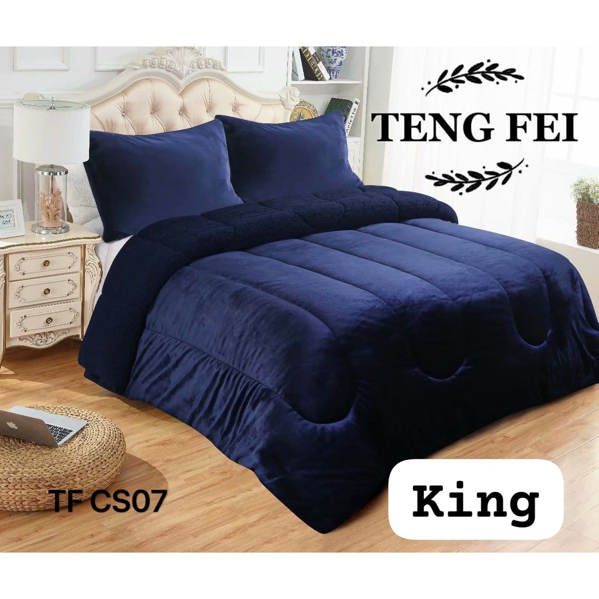 GENERICO - Cobertor  invierno plush  polar con chiporro king