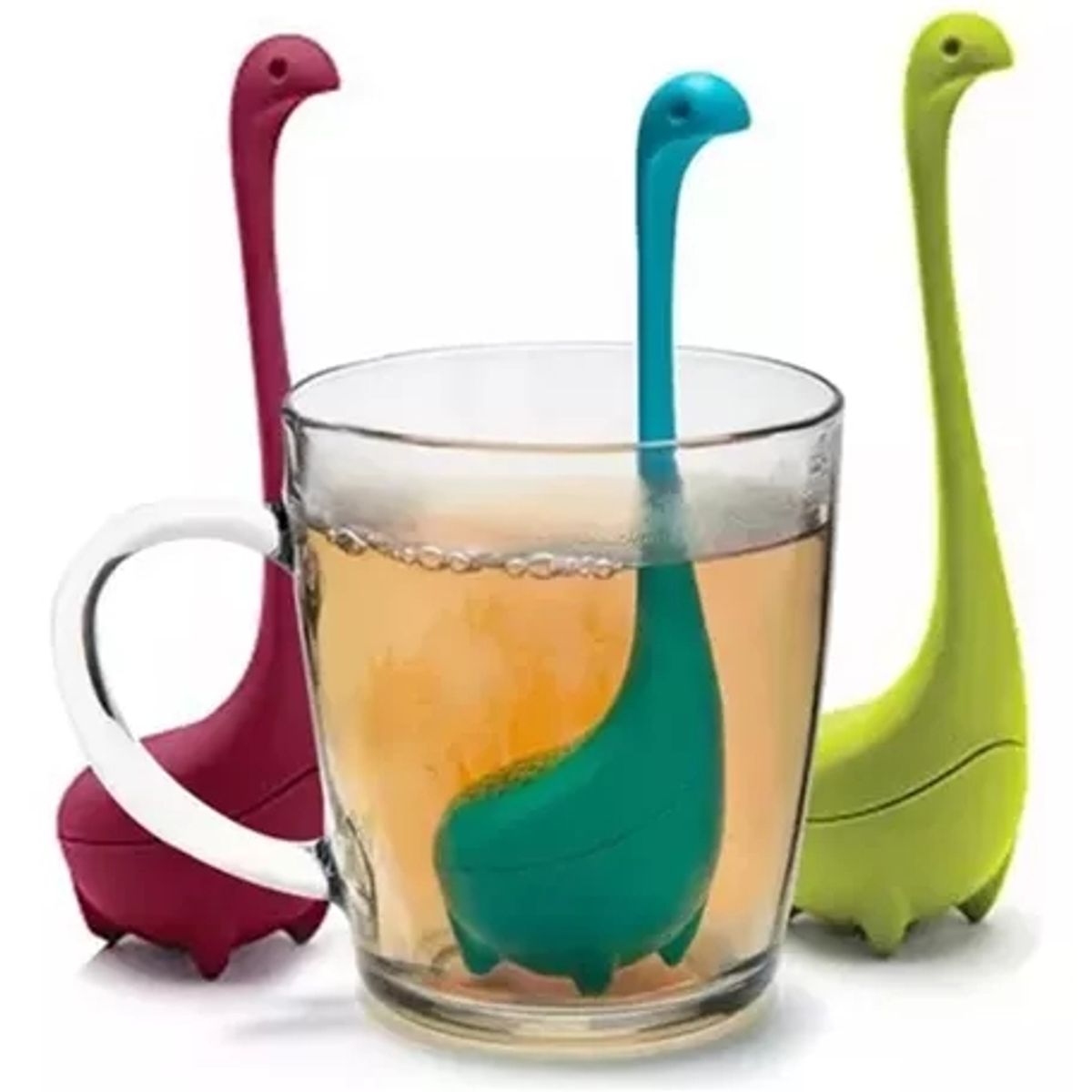 GENERICO - Pack 3 Infusor De Té Con Mango De Silicona Colador Té