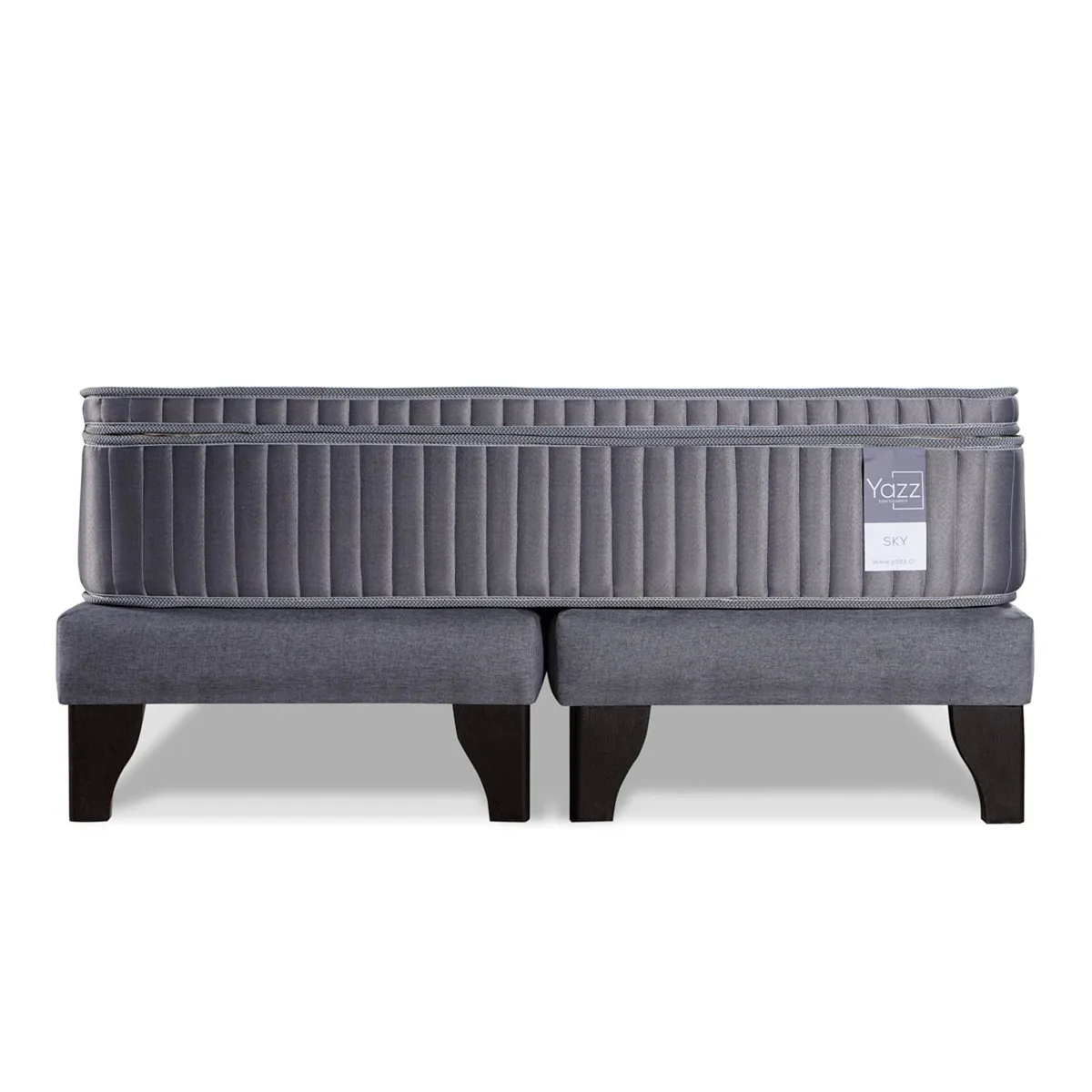 YAZZ - Cama Europea 2 plazas Sky Yazz Resortes Base Dividida