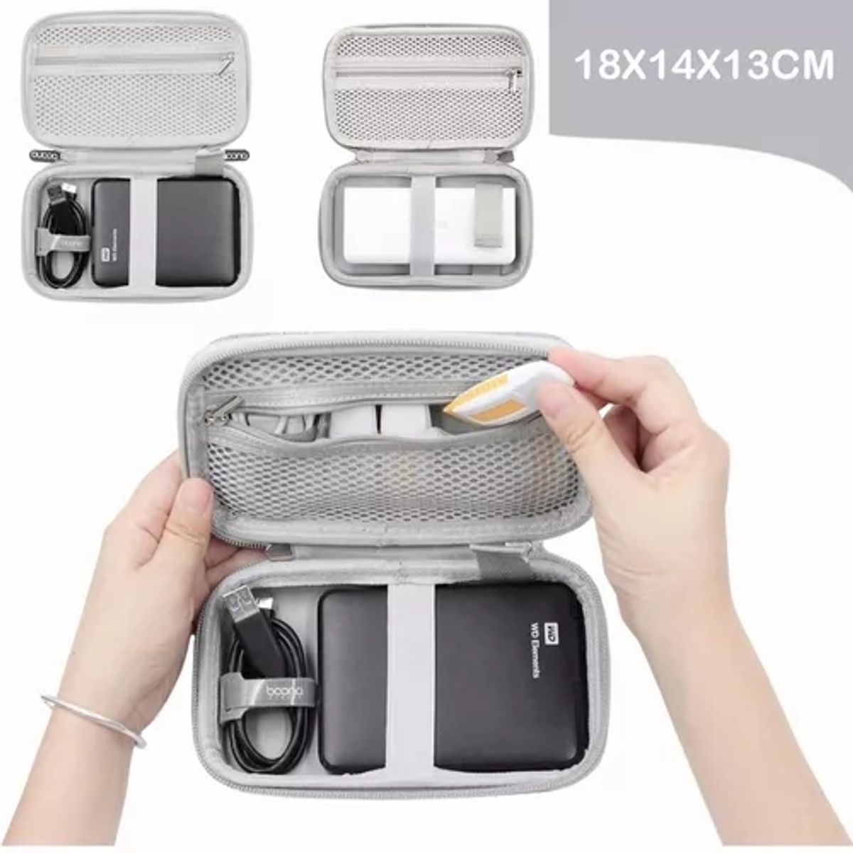 GENERICO - Estuche Organizador De Cables Cargador Audífonos Bolso Viaje