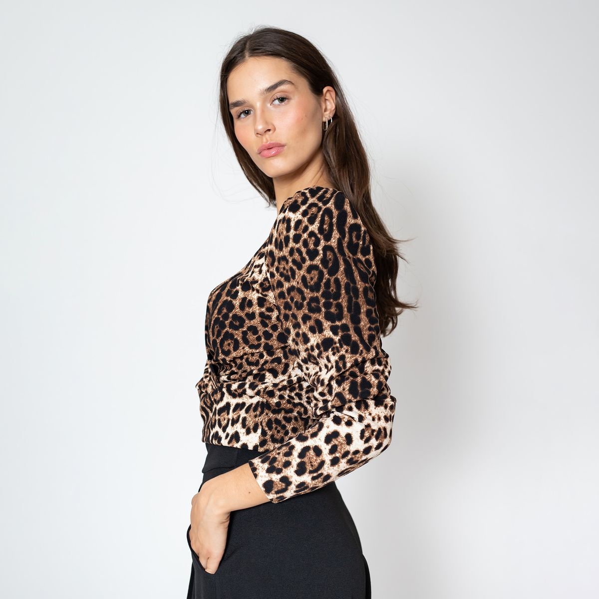 NATALIA SEGUEL - Polera Trini Animalprint Natalia Seguel