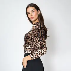 NATALIA SEGUEL - Polera Trini Animalprint