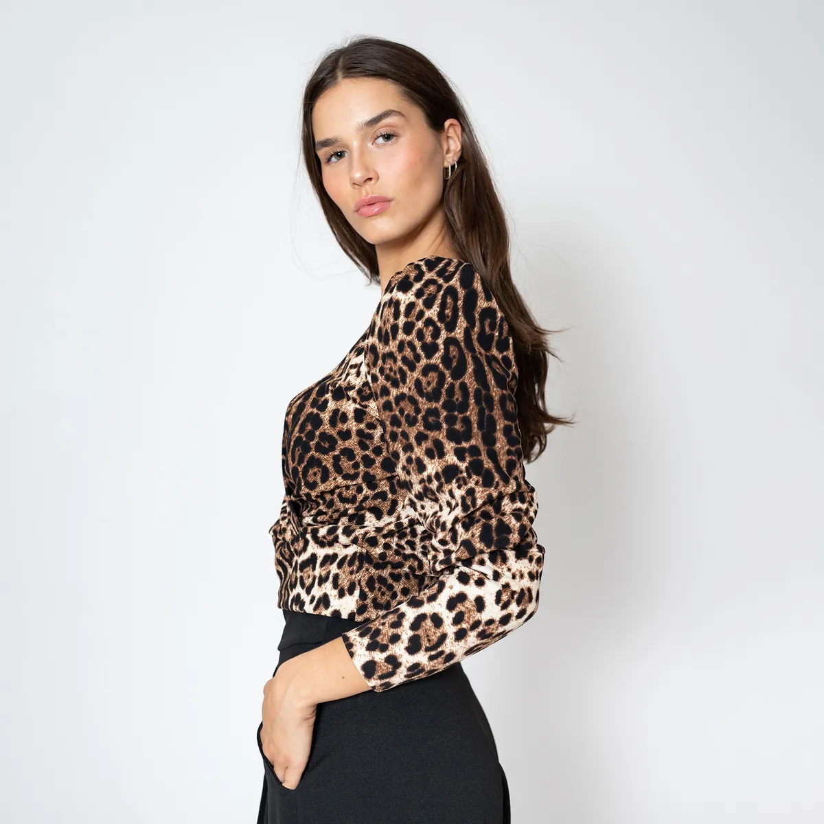 NATALIA SEGUEL - Polera Trini Animalprint Natalia Seguel