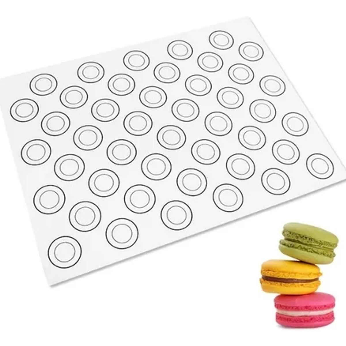 GENERICO - Set De 2 Unidades. Mat Para Hornear Macarons 30x40 (cm)