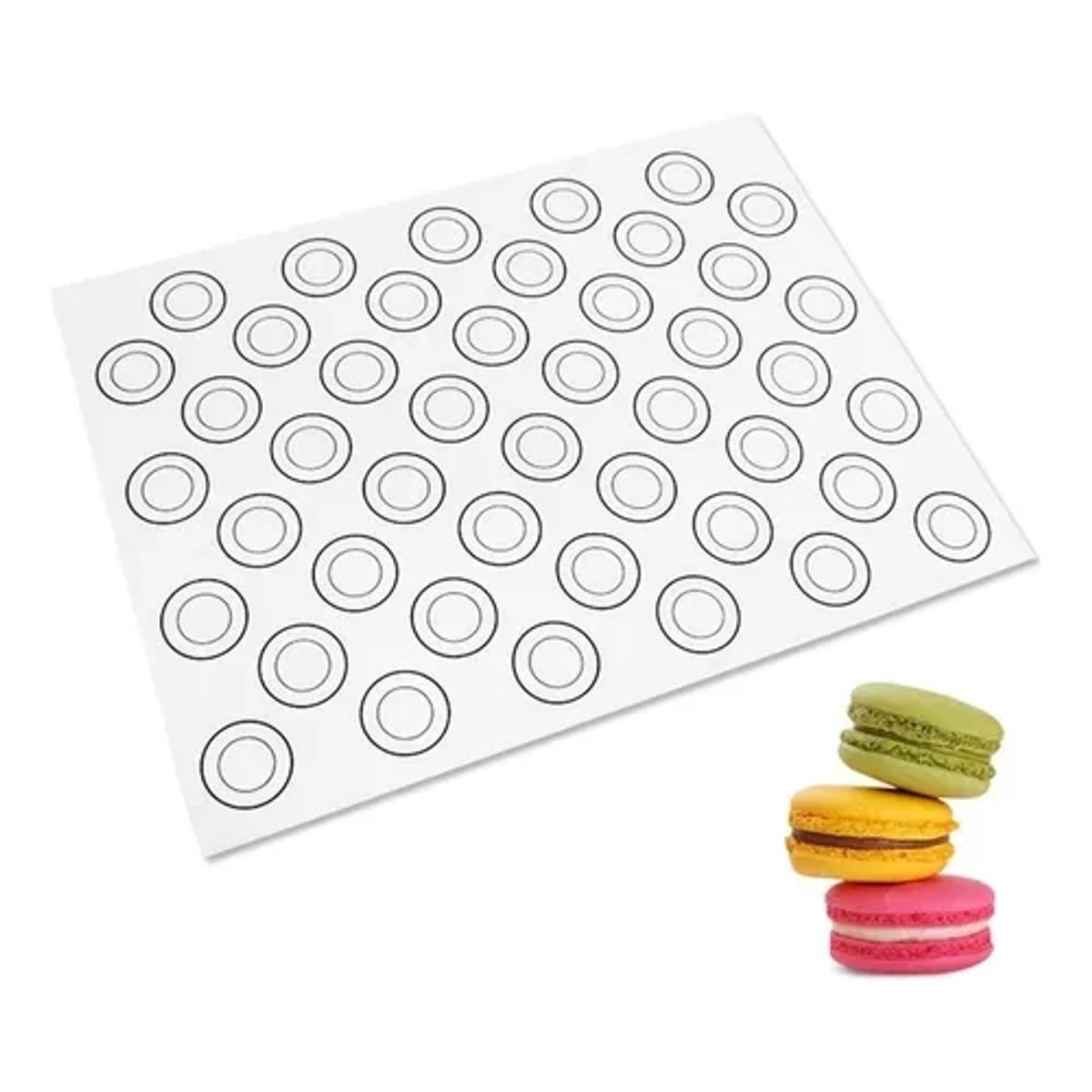 GENERICO - Set De 2 Unidades. Mat Para Hornear Macarons 30x40 (cm)