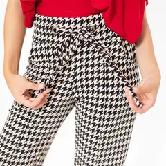 NATALIA SEGUEL - Pantalon Lucia Pie de Poule