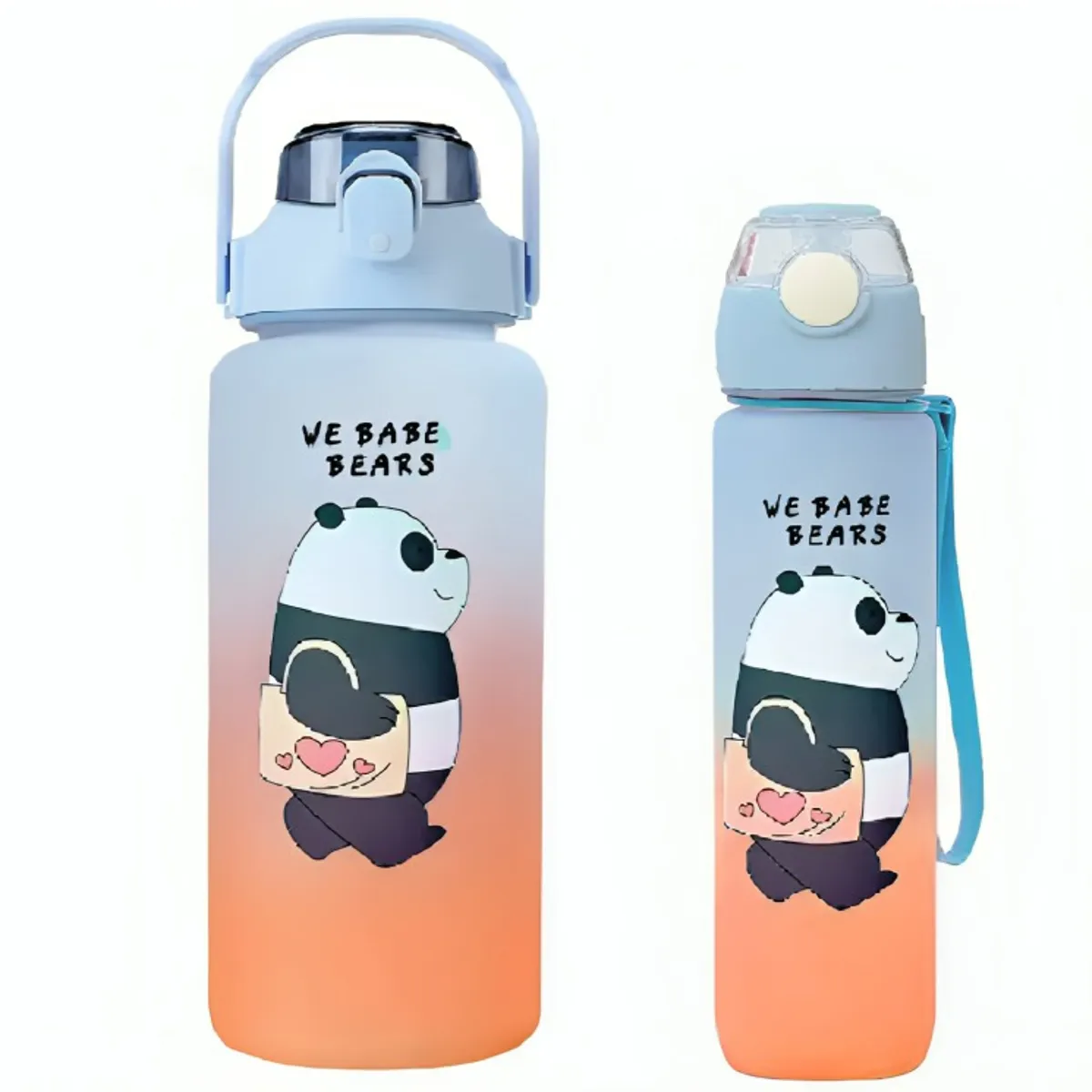 OEM - Pack 2 Botellas Agua Motivacional De 2 Litros Y 900ml Osos