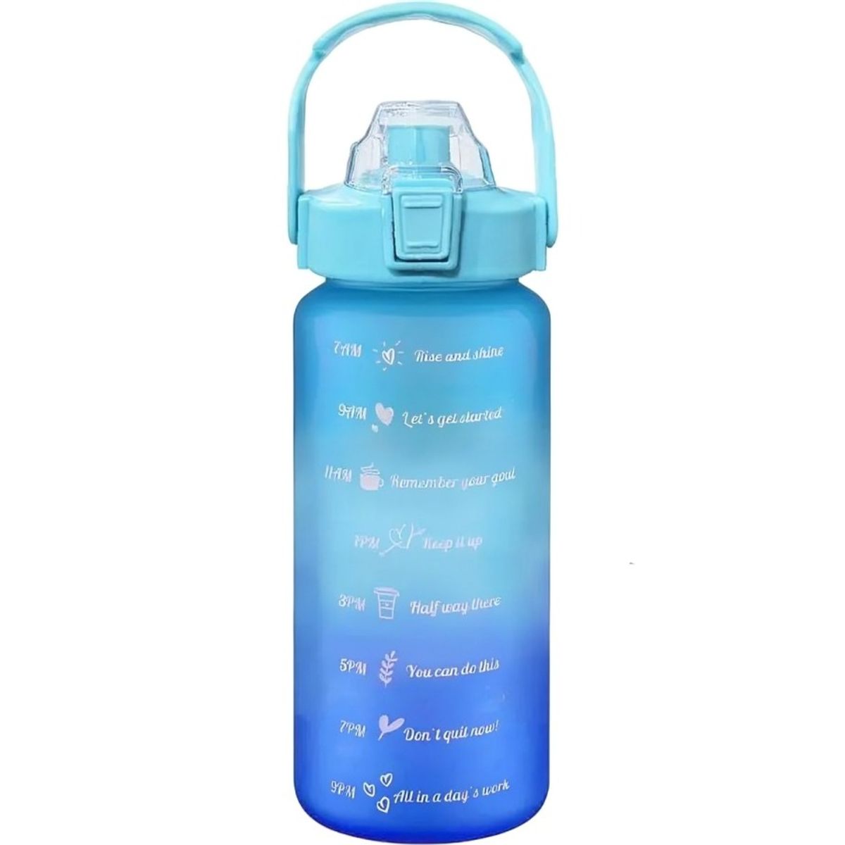 OEM - Pack 2 Botellas Agua Motivacionales De 2 Litros Y 900 Ml