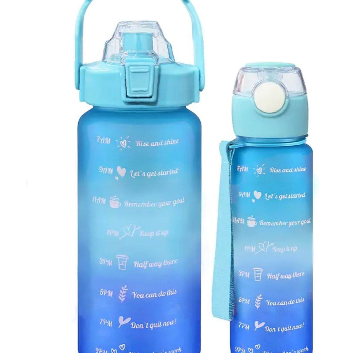 OEM - Pack 2 Botellas Agua Motivacionales De 2 Litros Y 900 Ml