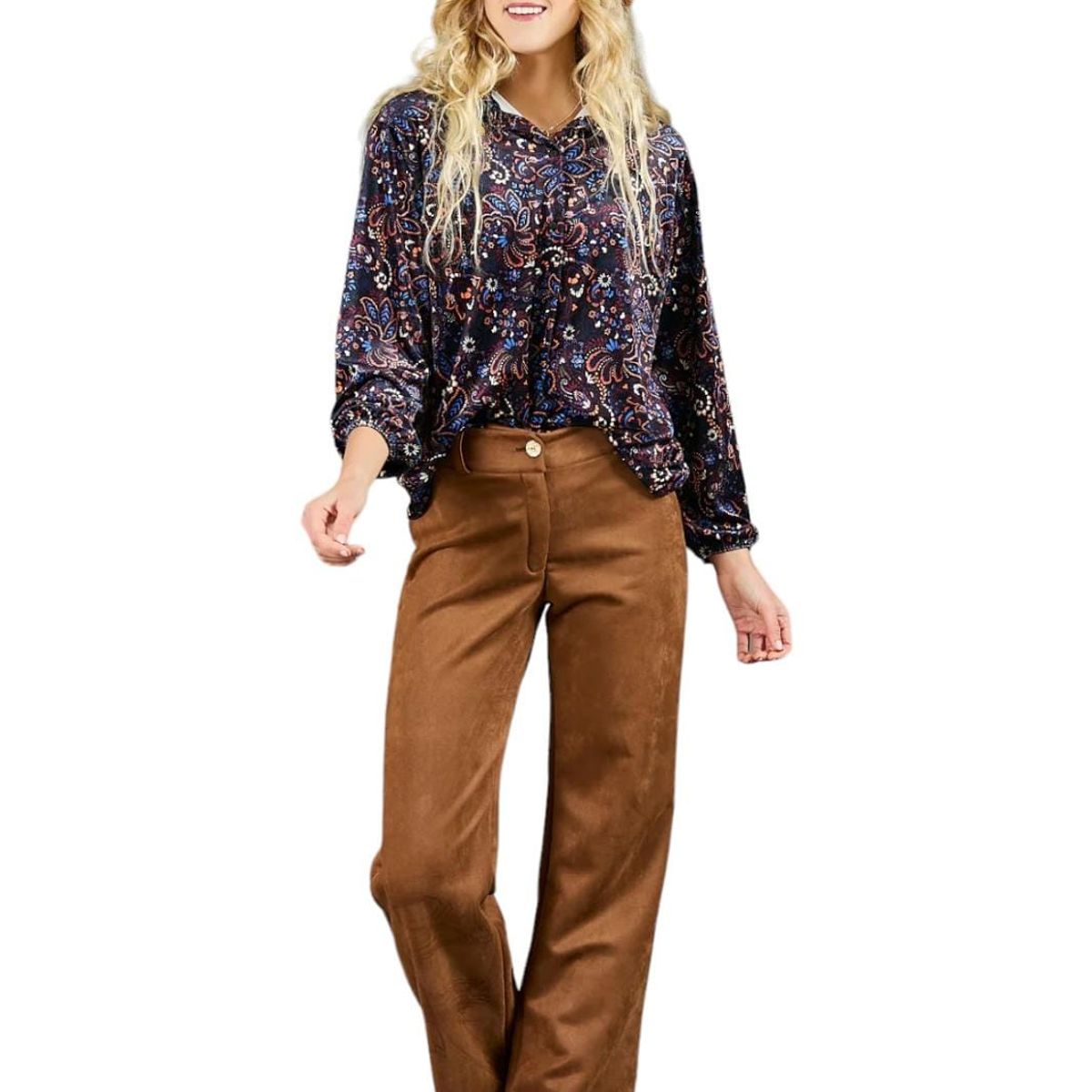 LUNA - Blusa Wanda Terciopelo
