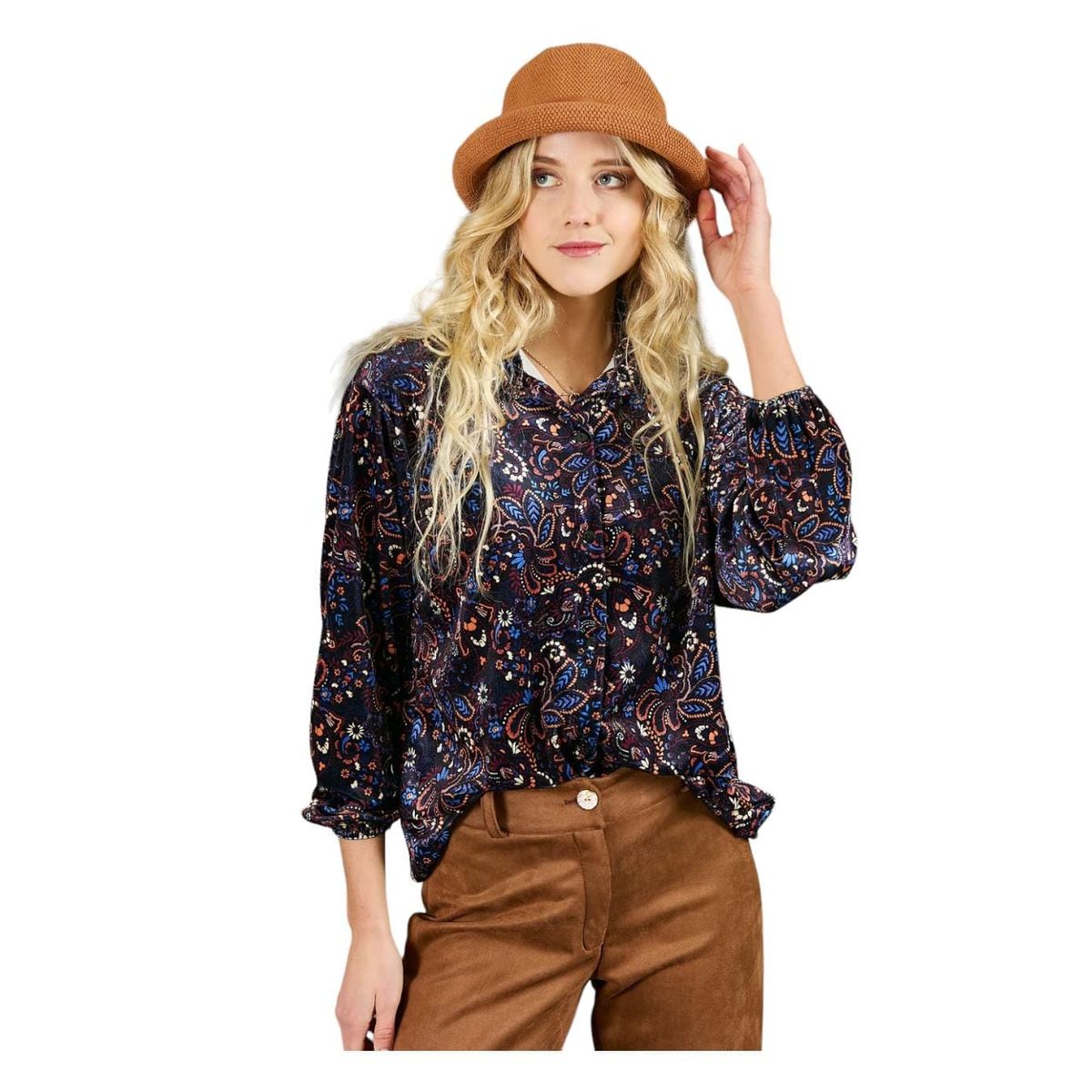 LUNA - Blusa Wanda Terciopelo