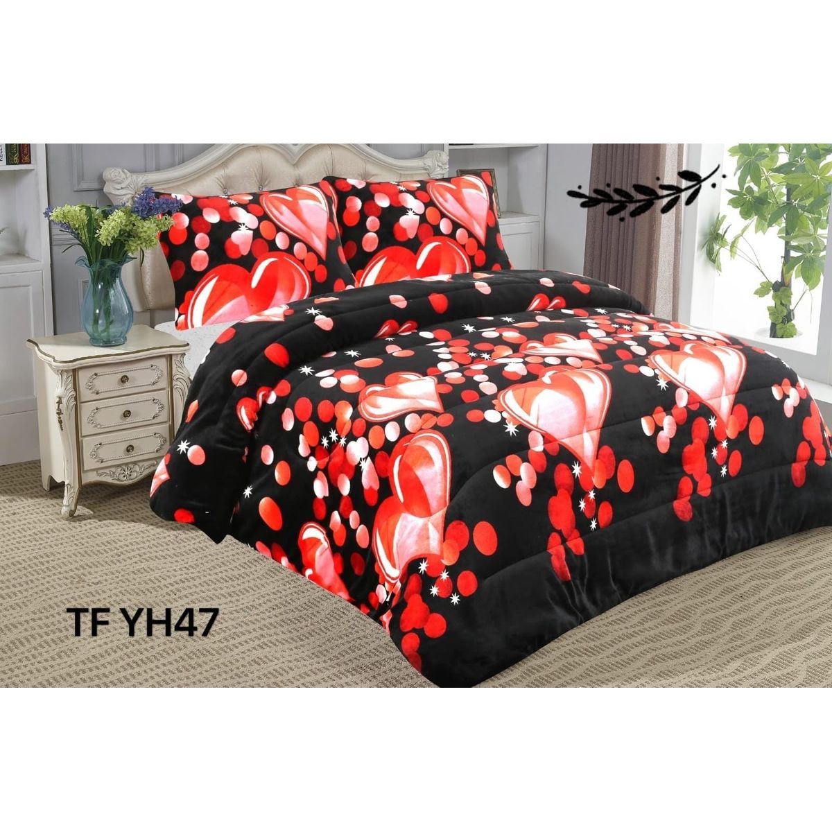 GENERICO - Cobertor  invierno plush  polar con chiporro 2plazas estampado