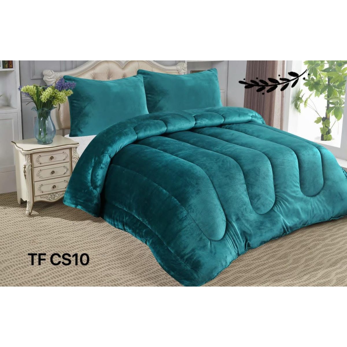 GENERICO - Cobertor  invierno plush  polar con chiporro 2plazas estampado