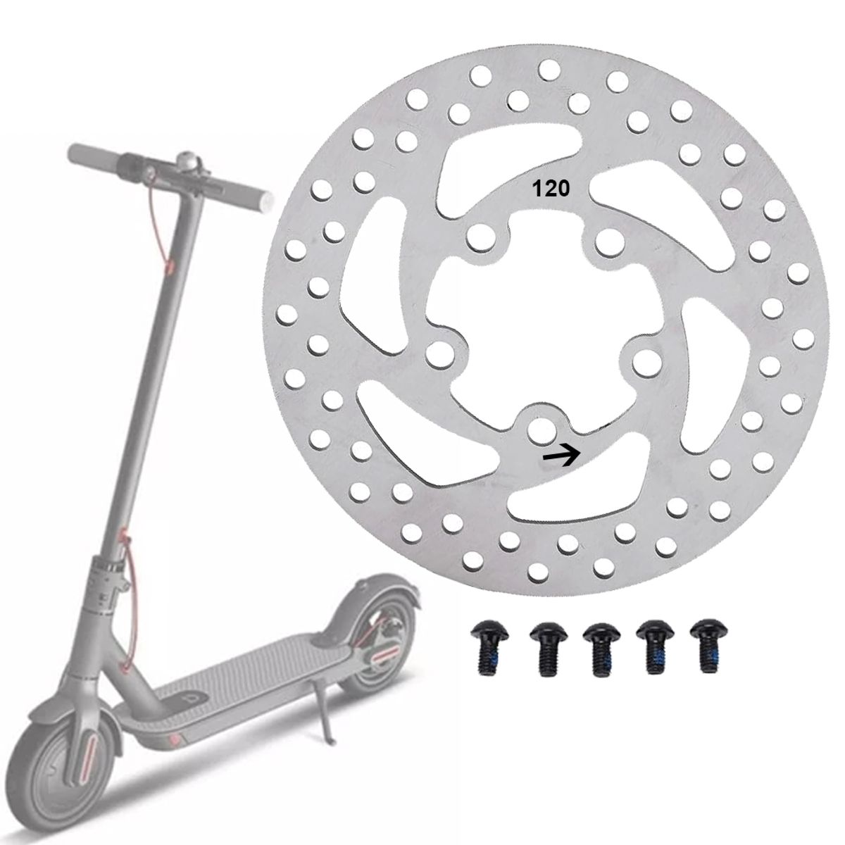GENERICO - Disco de Freno Scooter Xiaomi Pro  Pro2 120mm
