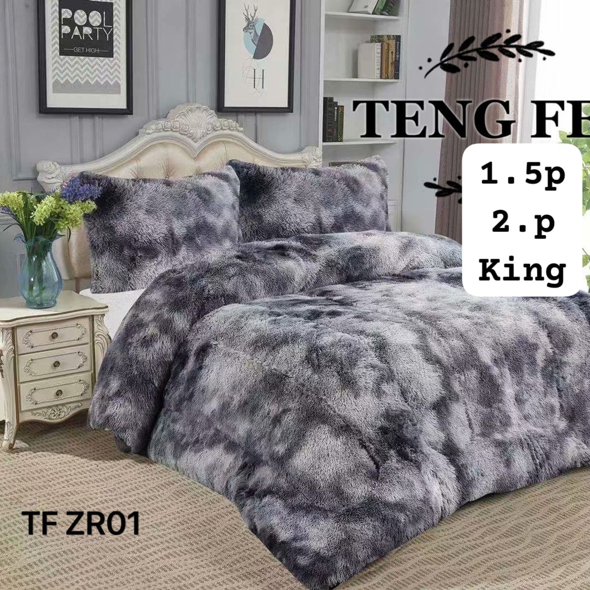 GENERICO - Cobertor  invierno peludo con chiporro 1.5p