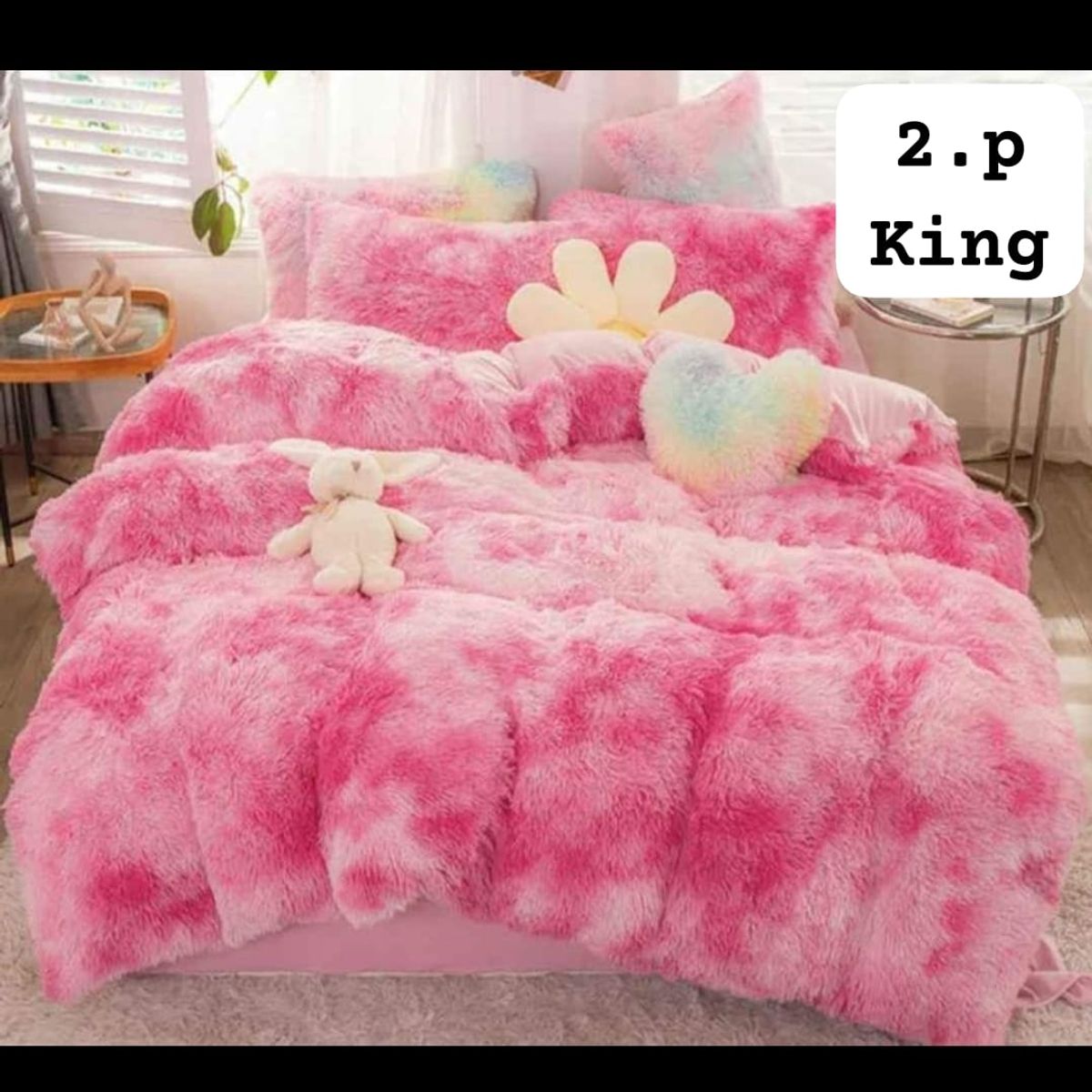 GENERICO - Cobertor  invierno peludo con chiporro 2 plazas