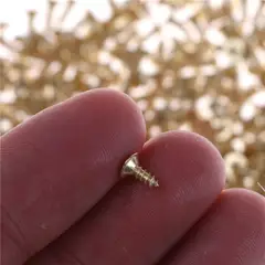 GENERICO - Tornillos Planos Autorroscantes Para Ganchos X 100uds 2x6 Mm