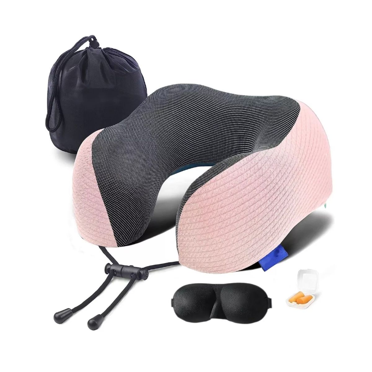 GENERICO - Almohada Viscoelastica Viaje Cuello Cojín Cómodo Y Relajante