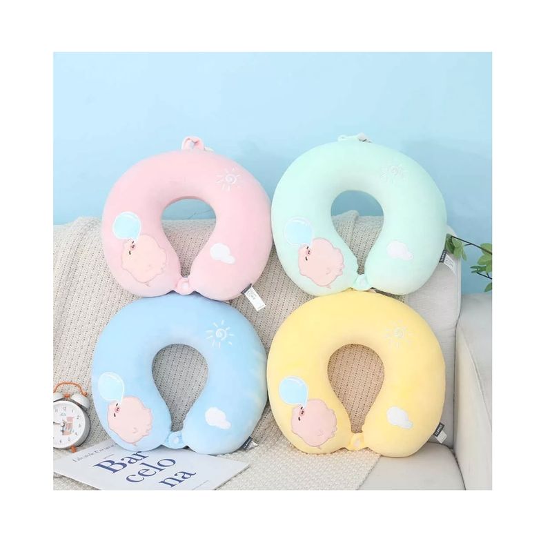 GENERICO - Almohada Cojín Cuello Cervical Viaje Auto Hogar Avión-ilahui
