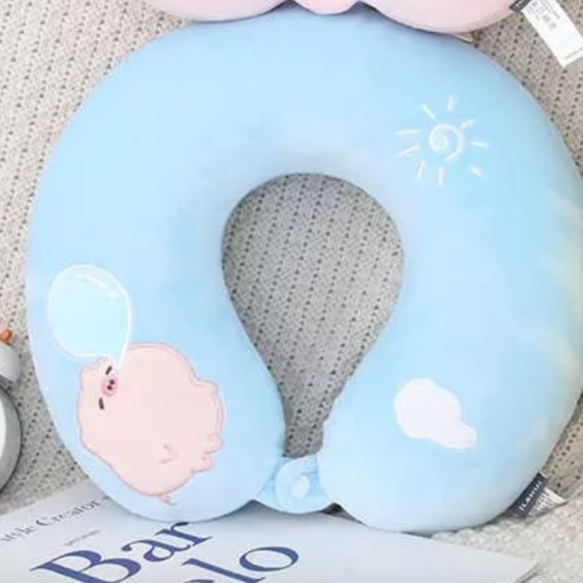 GENERICO - Almohada Cojín Cuello Cervical Viaje Auto Hogar Avión-ilahui