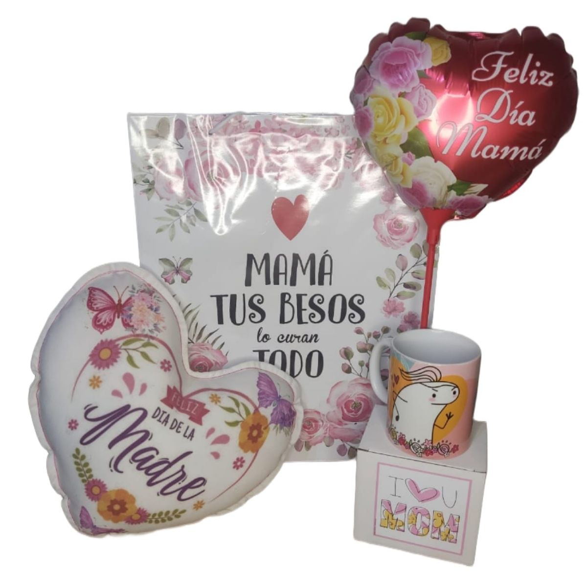 GENERICO - Cojin corazon + taza Dia De la Madre Regalo