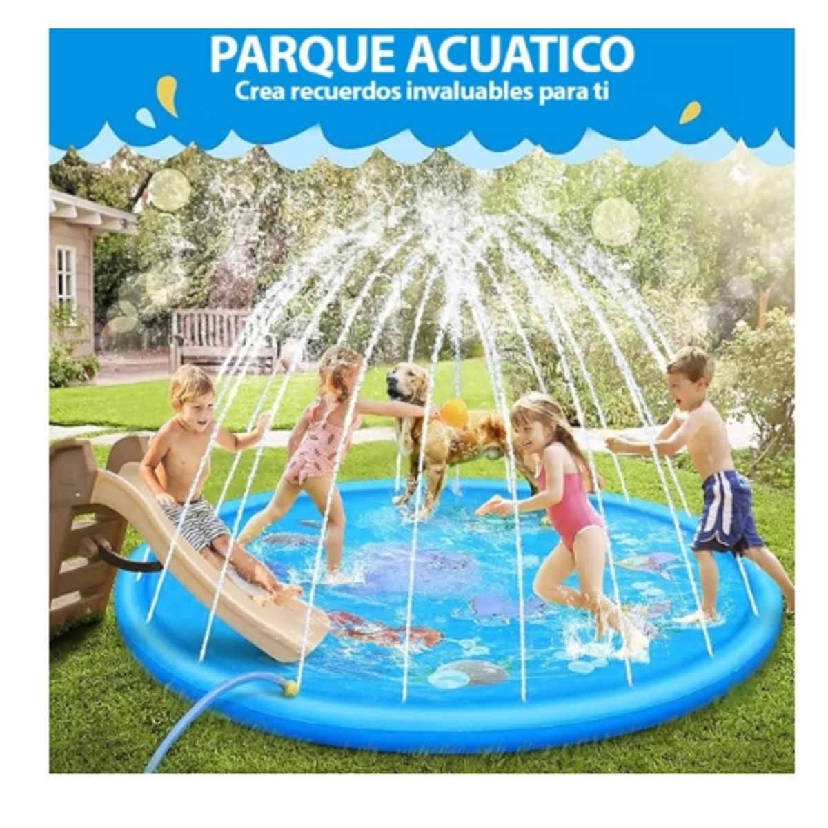 GENERICO - Alfombra De Agua Piscina Lanza Agua Niños