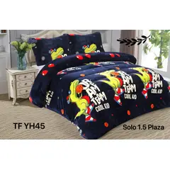 GENERICO - Cobertor invierno plush con chiporro 1.5p dinosaurio