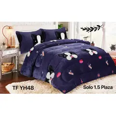 GENERICO - Cobertor invierno plush con chiporro 1.5p perro