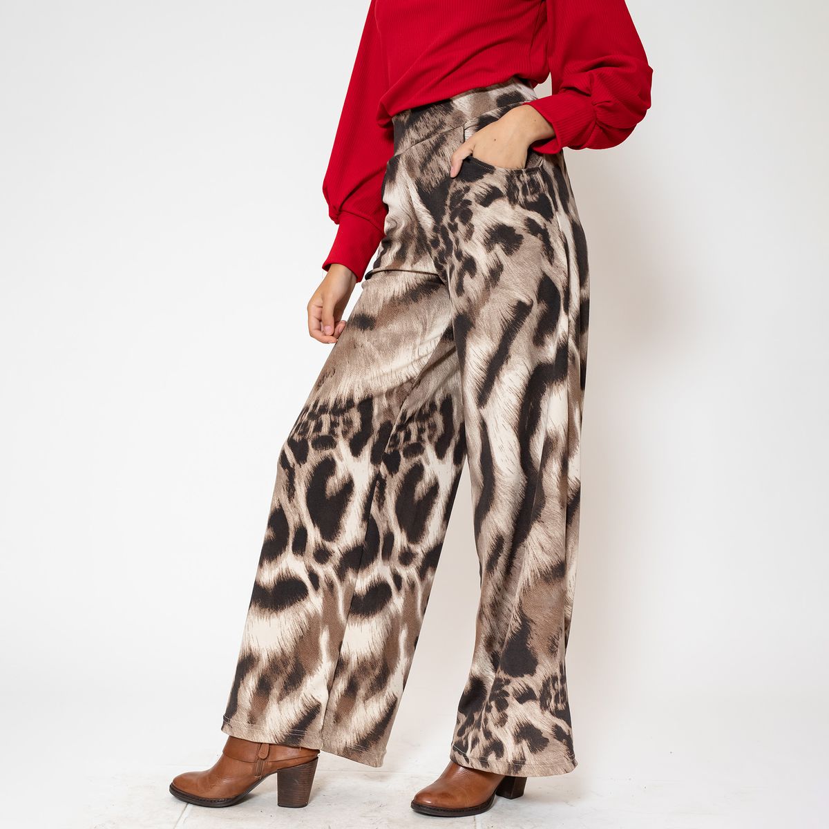NATALIA SEGUEL - Palazzo Rebeca Animalprint Natalia Seguel