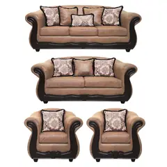 AMERICA DECORA - Living 4-3-1-1 Grand Búfalo Envejecido Café Teja