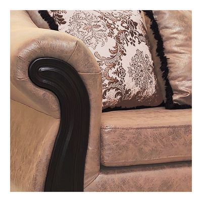 Imagen 2 del producto Living Con Resorte Estructural Búfalo 9 Cuerpos 4+3+1+1 Envejecido