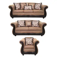 AMERICA DECORA - Living 4-3-1 Grand Búfalo Envejecido Café Teja