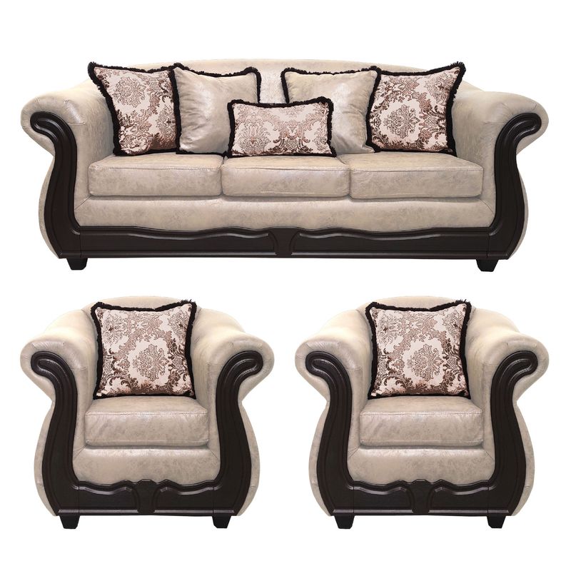 AMERICA DECORA - Living 4-1-1 Grand Búfalo Envejecido Beige