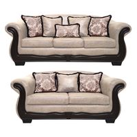 Living Con Resorte Estructural Búfalo 7 Cuerpos 4+3 Envejecido