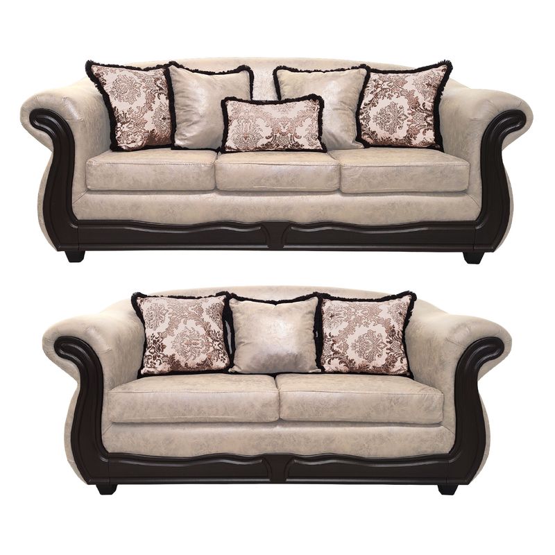 AMERICA DECORA - Living 4-3 Grand Búfalo Envejecido Beige