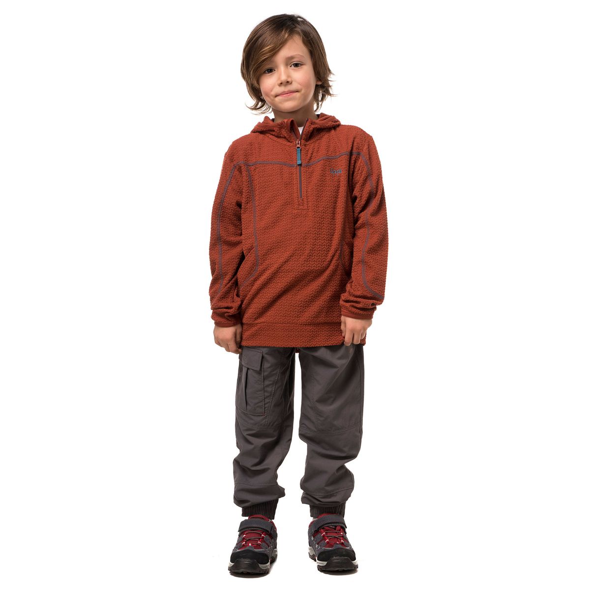 LIPPI - Poleron Niño Saltamontes Nano-F 1/4 Zip Hoody Mostaza / Mostaza Oscuro Lippi