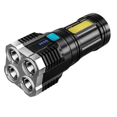 OEM - Linterna Led Recargable Alto Alcance 4 Led