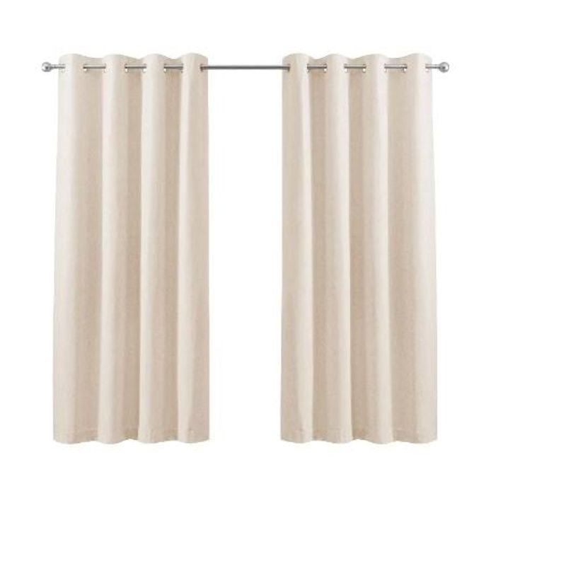 GENERICO - Set de Cortinas Blackout 2 paños BEIGE