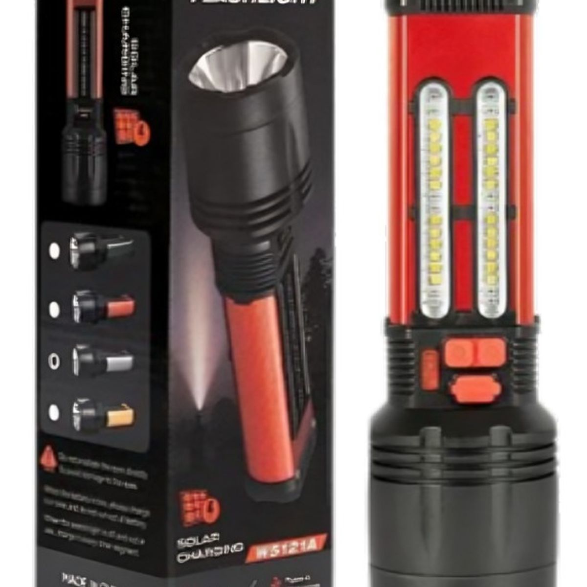 OEM - Linterna Táctica Alta Potencia Solar Recargable Usb