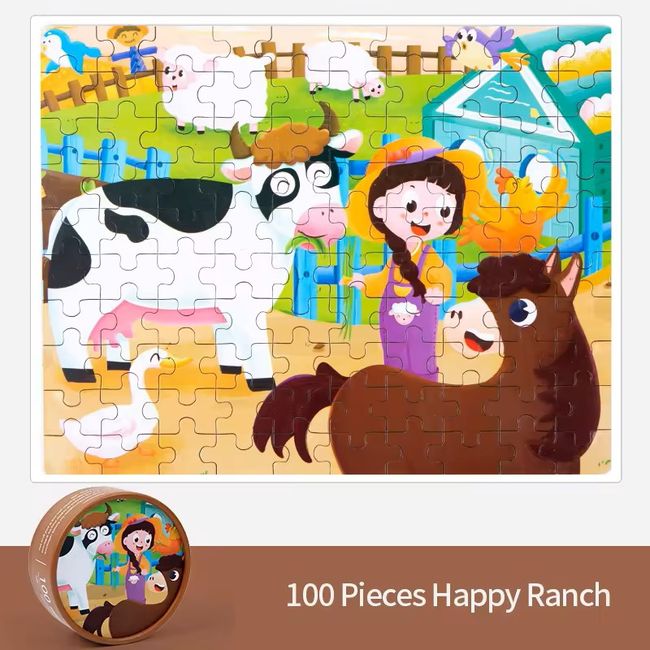 GENERICO - Puzzle 100 Piezas granja