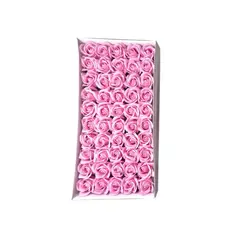 GENERICO - Pack 50 Unid Rosas De Jabón Para Decoraciones Rosado