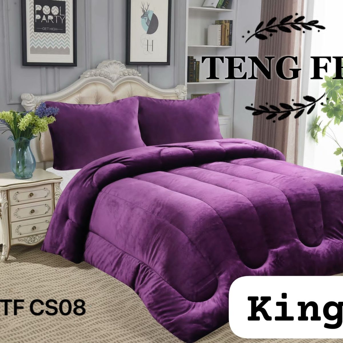 GENERICO - Cobertor  invierno plush polar con chiporro king