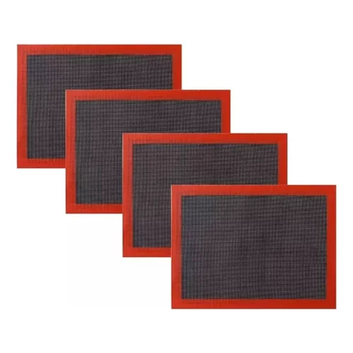 GENERICO - Pack 4 Lamina De Silicona Tapete Horno Microperforado Silpat Tapete