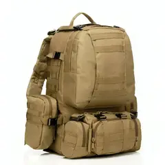 OEM - Mochila Táctica Militar Desmontable 50 Litros 3 Piezas